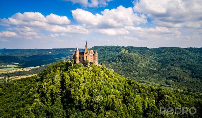 Bild Schloss auf dem Hügel in Deutschland