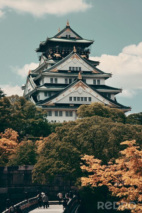 Bild Schloss in der Stadt Osaka in Asien
