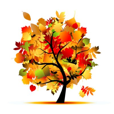 Schöne Herbst Baum für Ihr Design