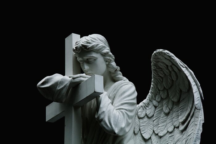 Bild Schutzengel mit Kreuz