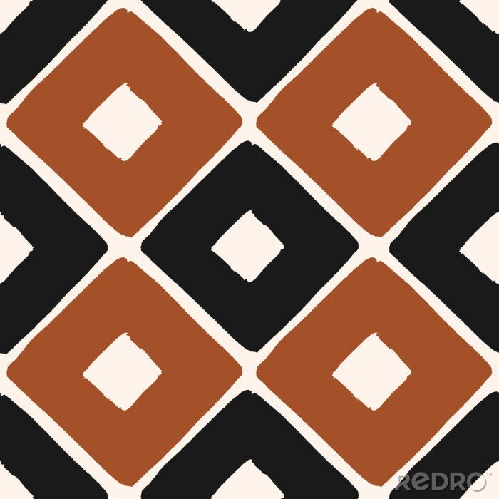 Bild Schwarz-braunes geometrisches Muster