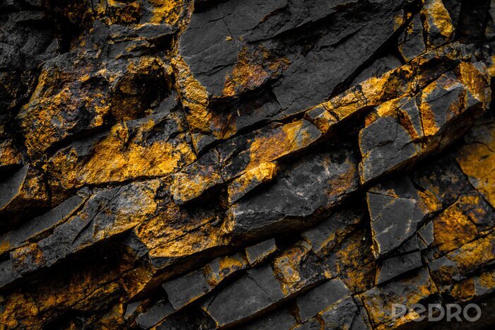 Bild Schwarz-gelbe Steine