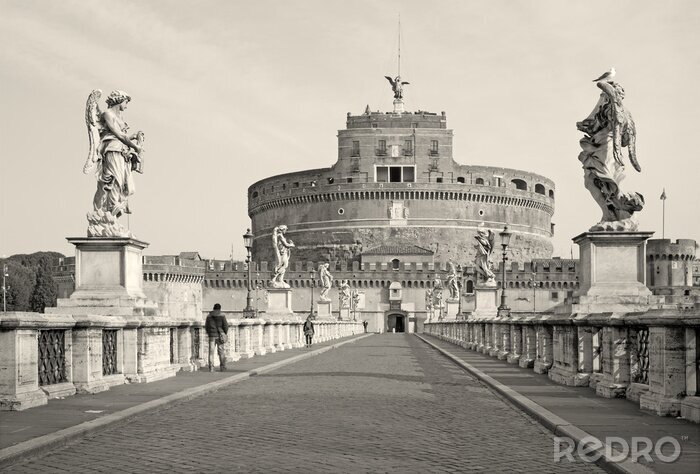Bild Schwarz-Weiß-Ansicht von Rom