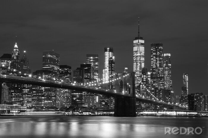 Bild Schwarz-weiß New York Stadt