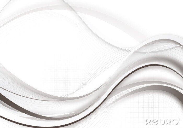 Bild Schwarz weiße abstrakte Welle