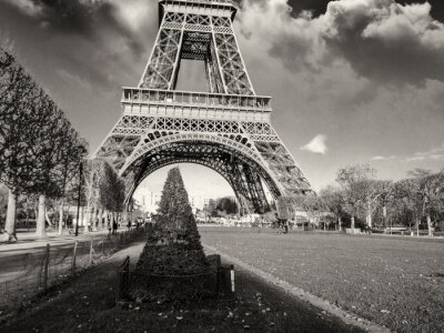 Bild Schwarz-weiße Architektur von Paris