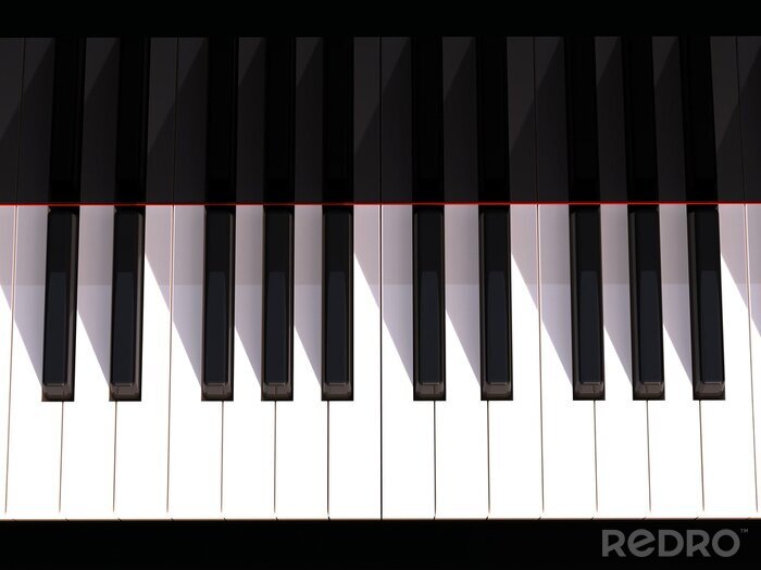 Bild Schwarz-weiße Klaviertastatur