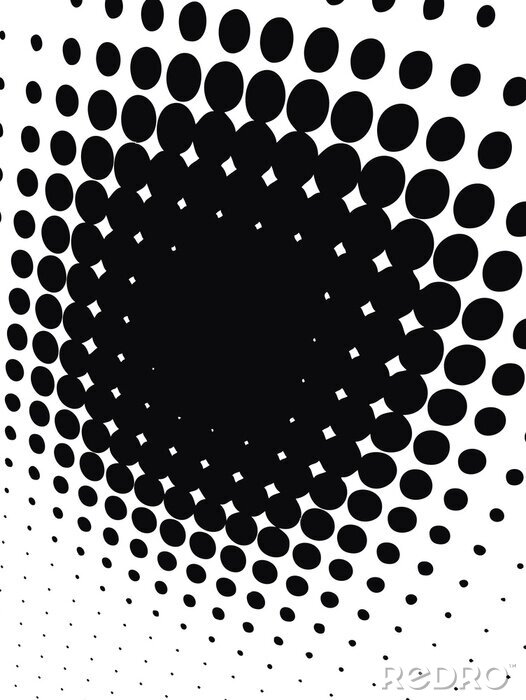 Bild Schwarz-weiße Punkte vor weißem Hintergrund