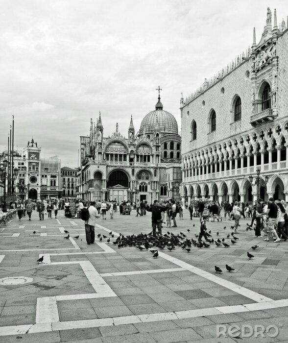 Bild Schwarz-weiße Stadt Venedig