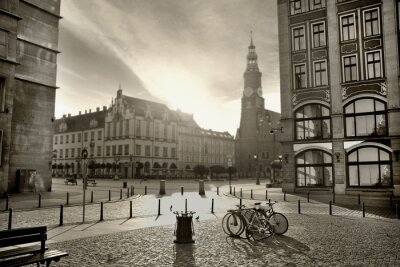 Bild Schwarz-weiße Stadtansicht