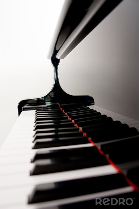 Bild Schwarz-weiße Tastatur von Pianino