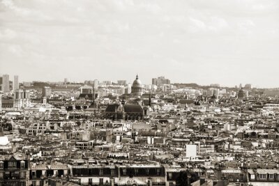 Bild Schwarz-weißer Blick auf französische Stadt