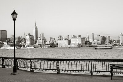 Bild Schwarz-weißer Blick auf Stadt NY