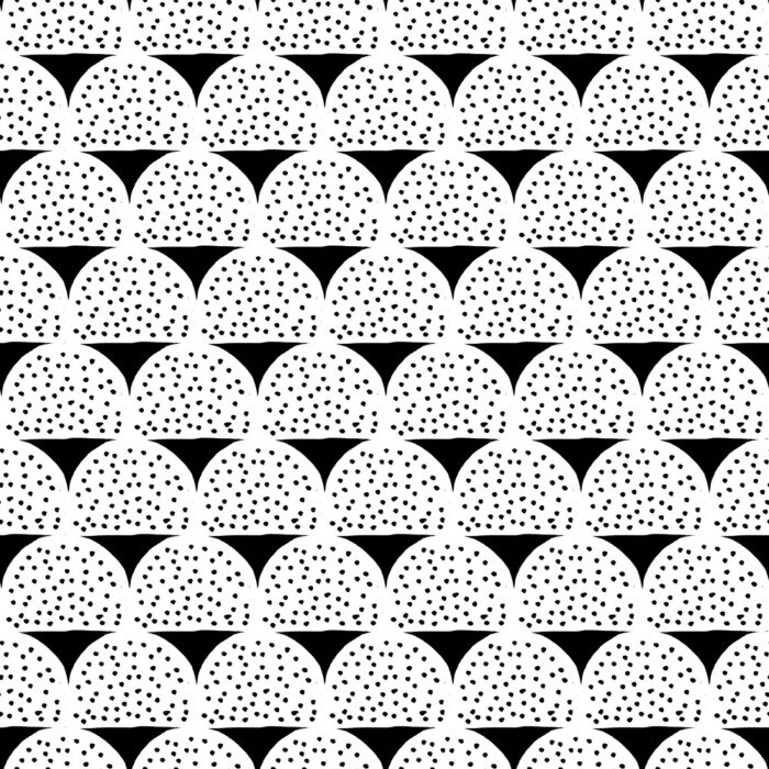 Bild Schwarz-weißes Motiv mit Punkten und Dreiecken