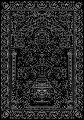 Bild Schwarz-weißes Muster orientalisch
