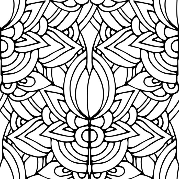 Bild Schwarz-weißes orientalisches Muster