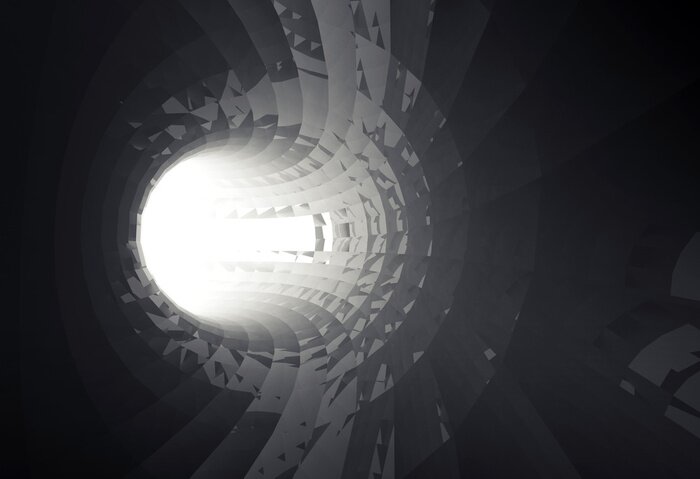 Bild Schwarzer Glastunnel