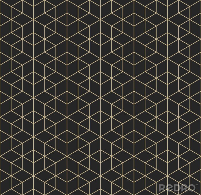 Bild Schwarzes geometrisches Muster mit abstrakten Formen
