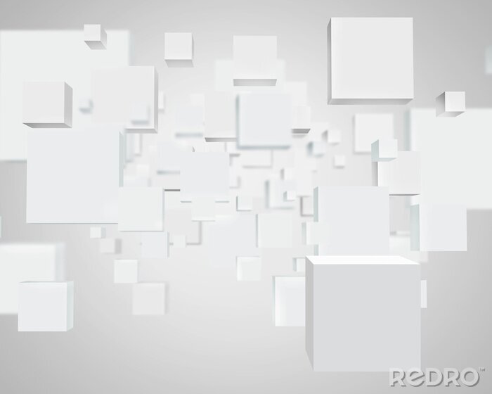 Bild Schwebende 3D Würfel