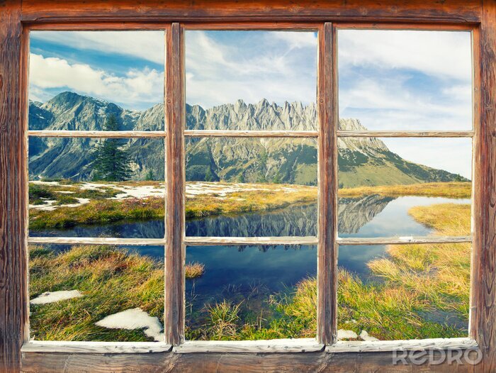 Bild See in den bergen