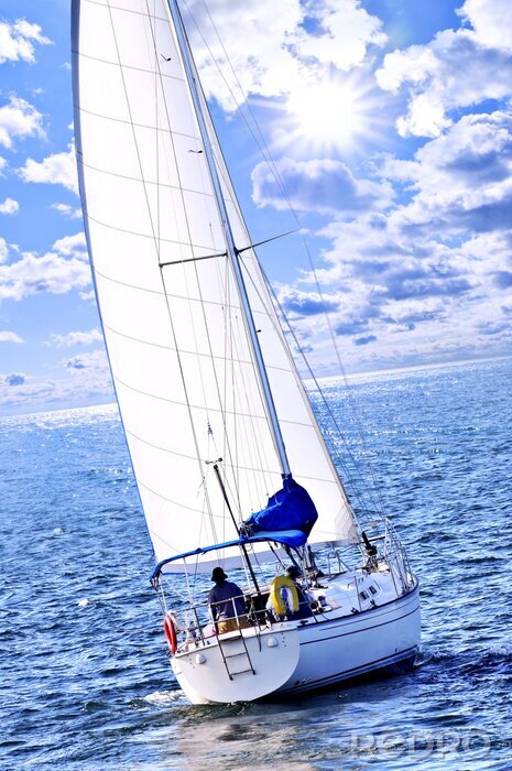 Bild Segelboot an einem sonnigen Tag