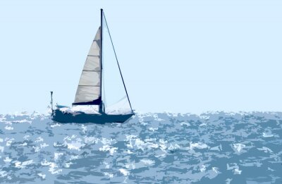 Bild Segelboot gemalt