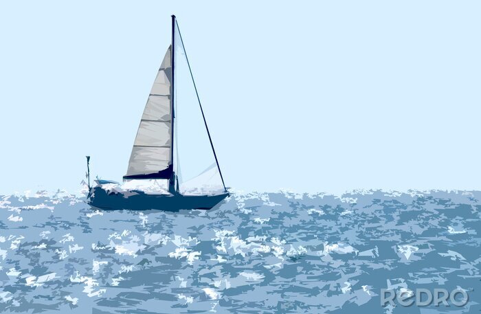 Bild Segelboot gemalt
