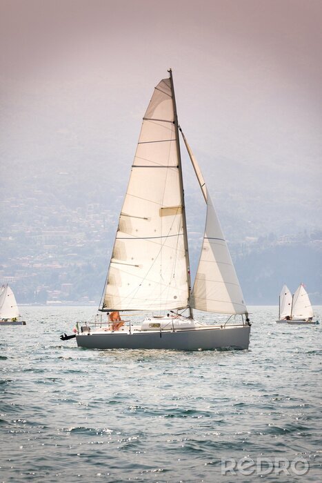 Bild Segelboote bei Insel