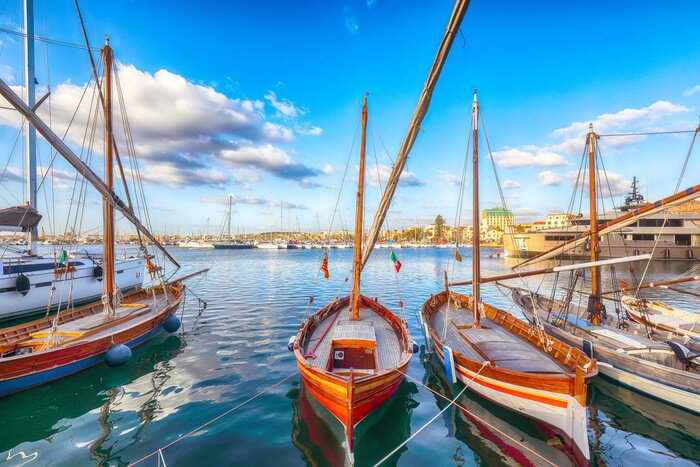 Bild Segelboote in der Marina
