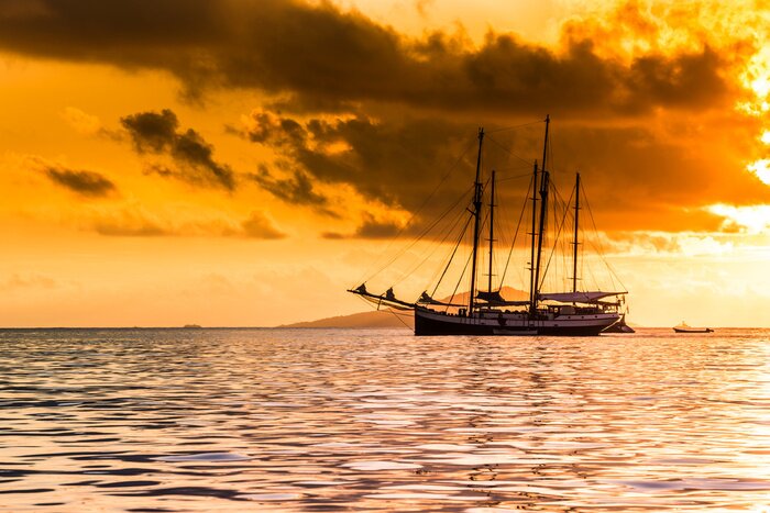 Bild Segelschiff auf Indischem Ozen
