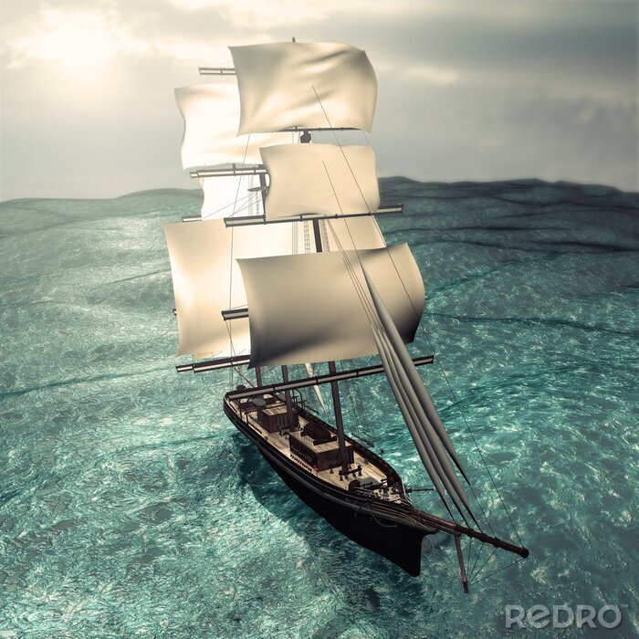 Bild Segelschiff der Piraten