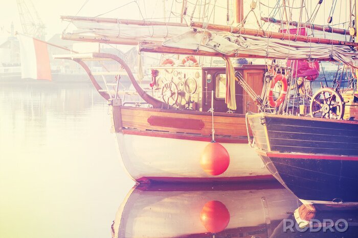 Bild Segelschiffe im Hafen