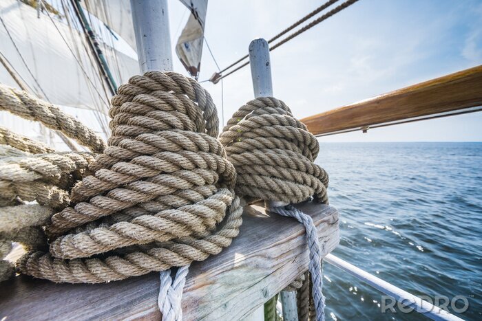 Bild Seile auf dem Schiff
