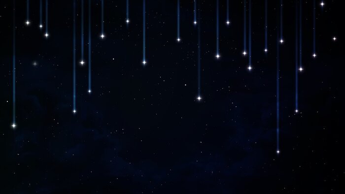 Bild Senkrecht nach unten fallende Sterne Grafik