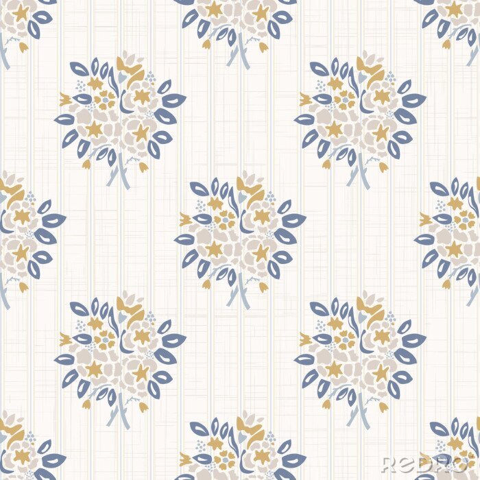 Bild Shabby Chic mit einem Blumenstrauss