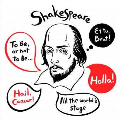 Bild Shakespeare und Zitate