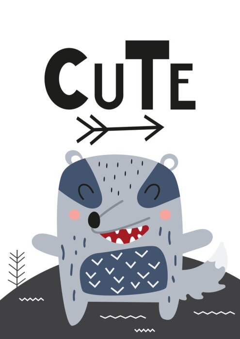 Bild Skandinavischer Stil Waldtier