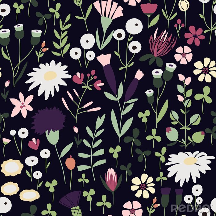 Bild Skandinavisches florales Muster
