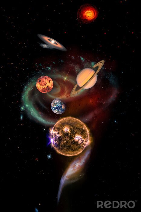 Bild Solar system concept. Elements of this image furnished by NASA.