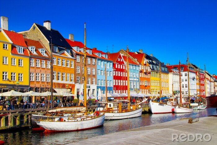 Bild Sommer und bunte Häuser in Kopenhagen