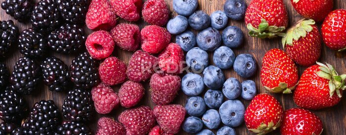Bild Sommerfrüchte auf Holz