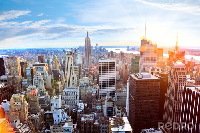 Bild Sonne über New York City