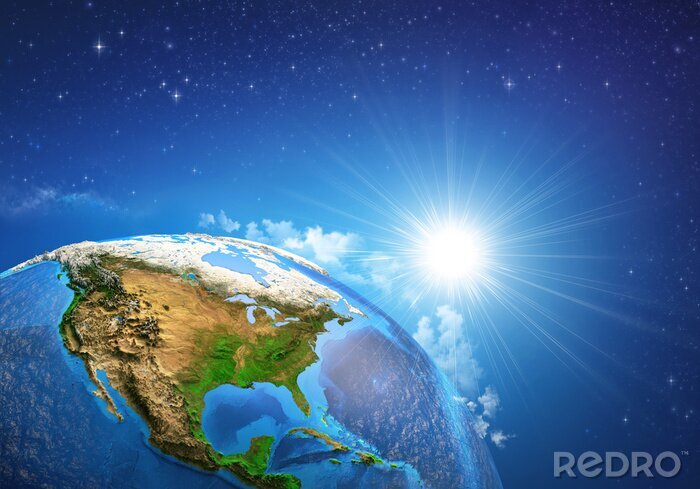 Bild Sonnenaufgang über Amerika