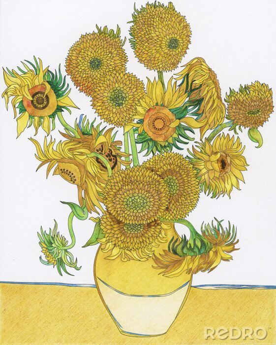 Bild Sonnenblumen des berühmten Malers