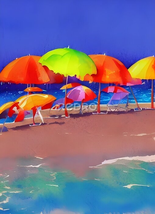 Bild Sonnenschirme am Strand