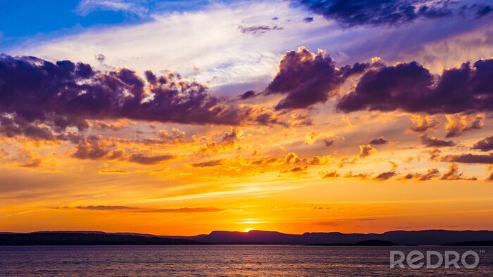 Bild Sonnenuntergang hinter dem Horizont