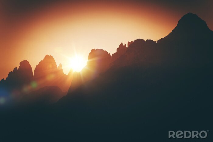 Bild Sonnenuntergang in Sepia