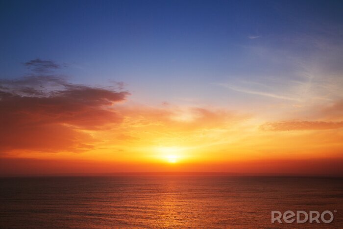 Bild Sonnenuntergang und Wolken