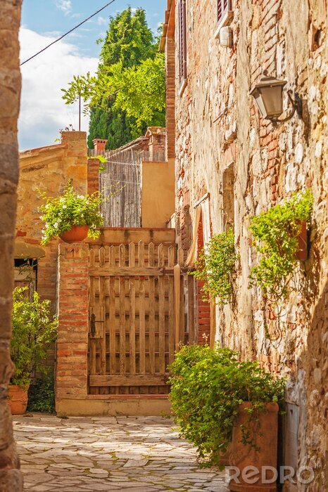 Bild Sonniger Hof bei altem Mietshaus