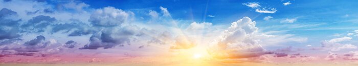 Bild Sonniges Panorama von Himmel